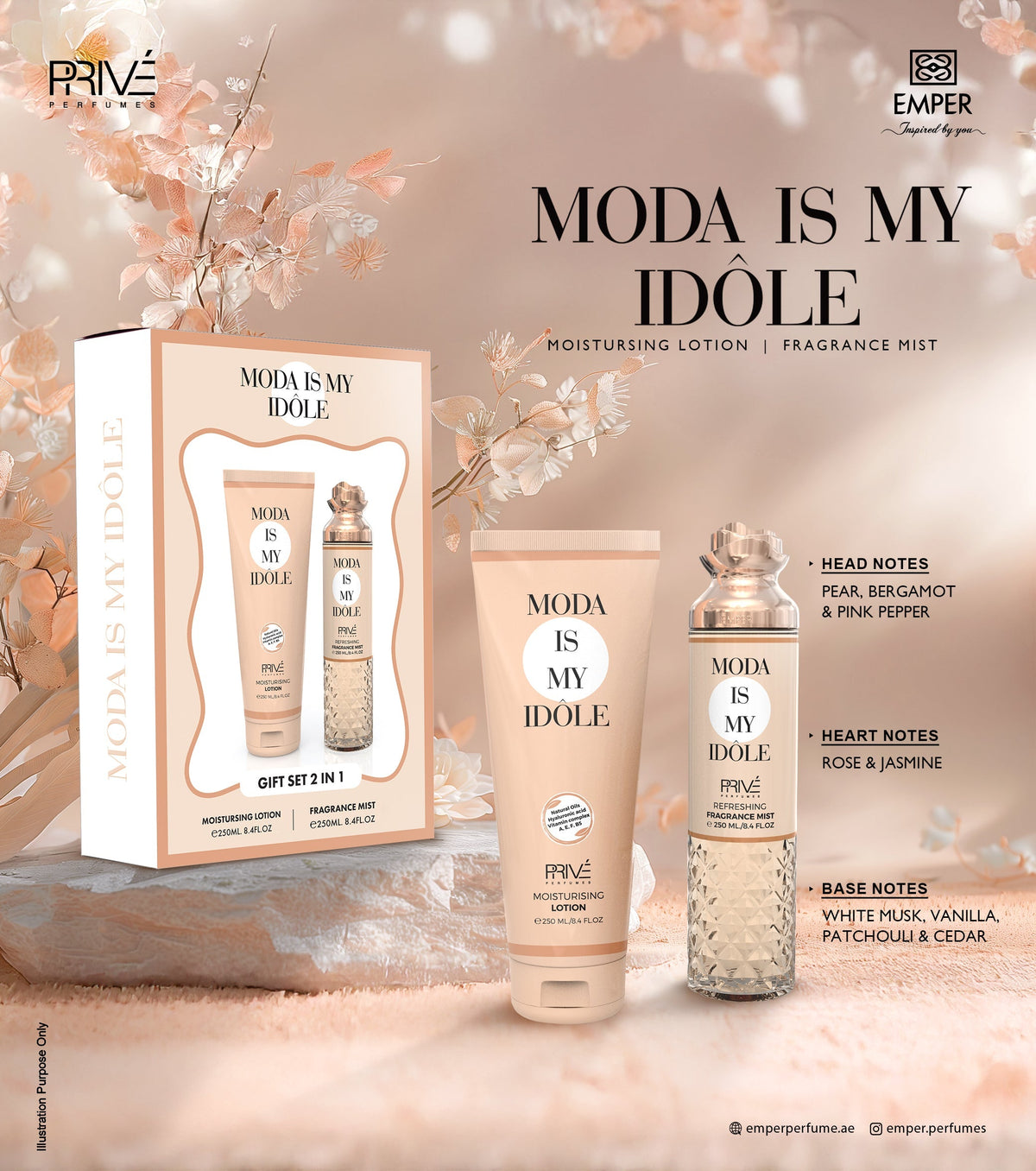 2 in 1 Gift Set Moda Is My Idole - Emper Perfumes